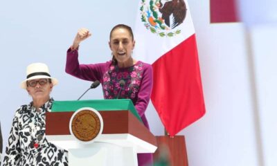Claudia Sheinbaum mitin Monumento a la Revolución contra Fox y Calderón.
