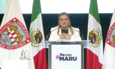 Maru Campos, gobernadora de Chihuahua tras el mitin en el Estado