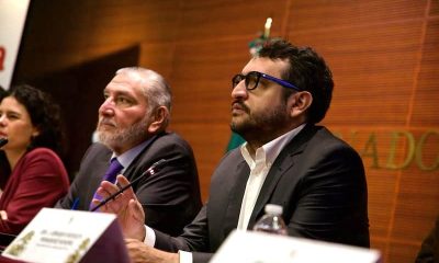 Adán Augusto López y Andy López Beltrán en el Congreso