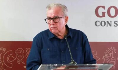 La Secretaría de Seguridad Pública asegura que Rubén Rocha Moya no cuenta con ficha roja de interpol