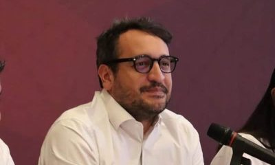 Imagen del secretario de Organización de Morena, Andy López Beltrán, en un evento del CEN de Morena en Coahuila.