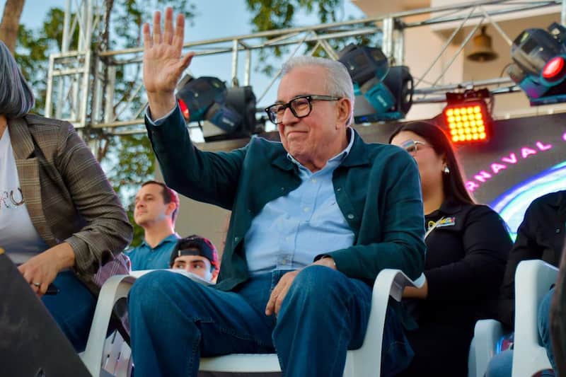 Imagen de Rubén Rocha Moya, gobernador con licencia de Sinaloa que fue acusado por Estados Unidos de presuntos vínculos con Los Chapitos.