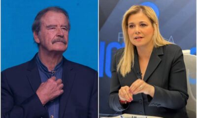 Imagen del expresidente de México, Vicente Fox, quien manifestó su respaldo a la gobernadora de Chihuahua, Maru Campos Galván, tras el citatorio de la FGR.
