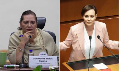 Lilly Téllez, senadora, y Guadalupe Taddei, presidenta del INE