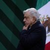 López Obrador durante conferencia de prensa matutina en materia de seguridad realizada en el Antiguo Palacio del Ayuntamiento.