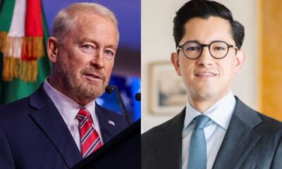 El canciller Roberto Velasco y el embajador de Estados Unidos en México, Ronald Johnson refuerzan relación biltaral de México con EUA