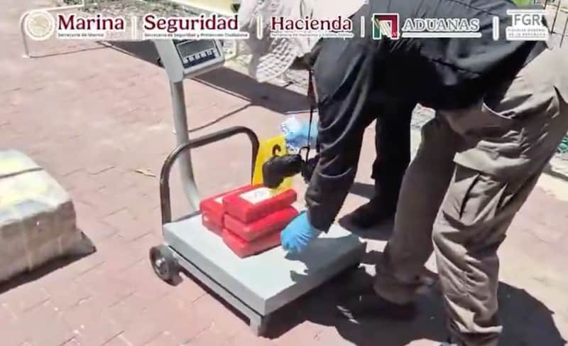 La Marina aseguró 270 kilogramos de presunta cocaína