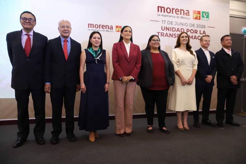 Al menos 52 legisladores y 18 alcaldes de Morena, el Partido del Trabajo y el Partido Verde se registraron para participar en el proceso interno rumbo al proceso electoral para 2027.