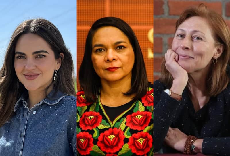 Andrea Chávez, Beatriz Mojica y Tatiana Clouthier