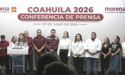 Conferencia de prensa de Morena en Coahuila