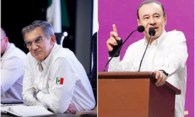 Américo Villarreal, gobernador de Tamaulipas, y Alfonso Durazo, gobernador de Sonora