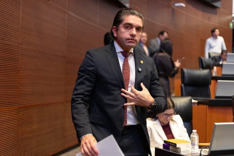 Luis Fernando Salazar, senador de Morena, durante una sesión.