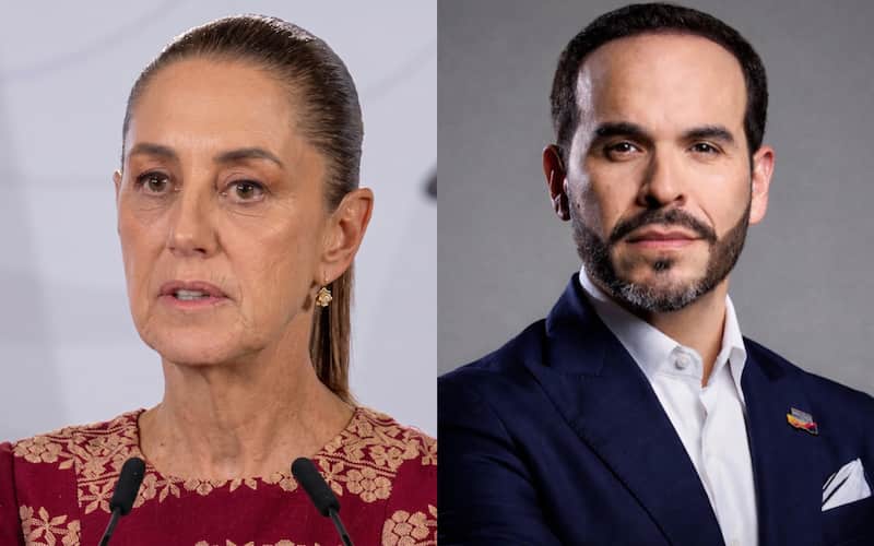 Claudia Sheinbaum y Abelardo de la Espriella