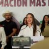 Jasmín Bugarín, senadora del PVEM, en conferencia de prensa