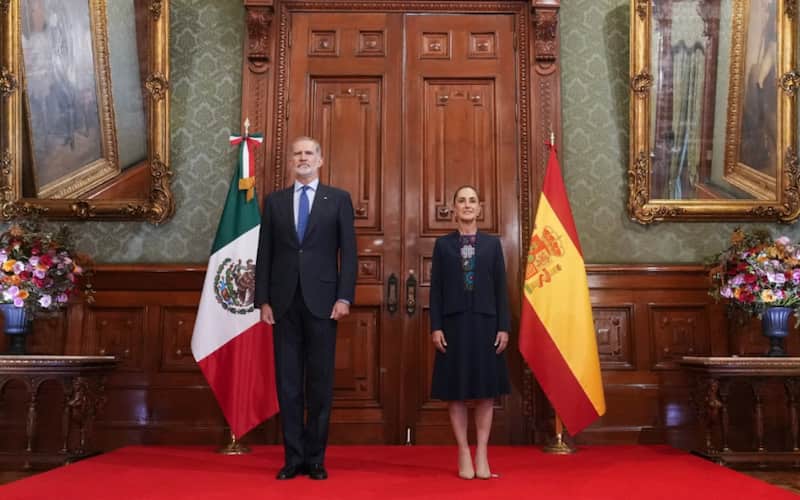 Encuentro entre Sheinbaum y el rey Felipe VI
